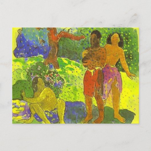 "Les messagers d'Oro" - Carte postale Paul Gauguin (Devant)
