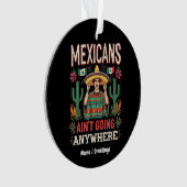 Les Mexicains ne vont nulle part Une déclaration a (devant)