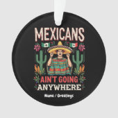 Les Mexicains ne vont nulle part Une déclaration a (devant)