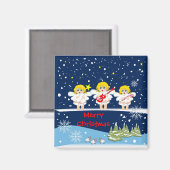 Les mignons anges Joyeux aimant Noël (Recto/Verso)