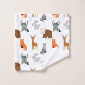 Les mignons animaux en bois (Gant de toilette)