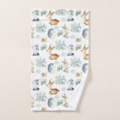 Les mignons animaux en bois (Serviette à main)