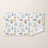 Les mignons animaux en bois (Serviette à main)