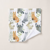 Les mignons animaux en bois (Gant de toilette)