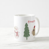 Les mignons animaux La Mug personnalisée de Noël d (Devant droit)