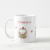 Les mignons animaux La Mug personnalisée de Noël d (Gauche)