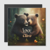 Les mignons se serrant dans la carte postale de l' (Devant / Derrière)