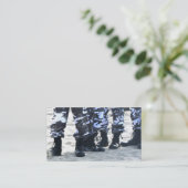 Les militaires initialisent des cartes de visite (Debout devant)