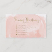 Les milles et rougissent les cartes de visite (Dos)