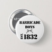 Les Misérables Love: Barricade Boys Button (Voorkant /achterkant)