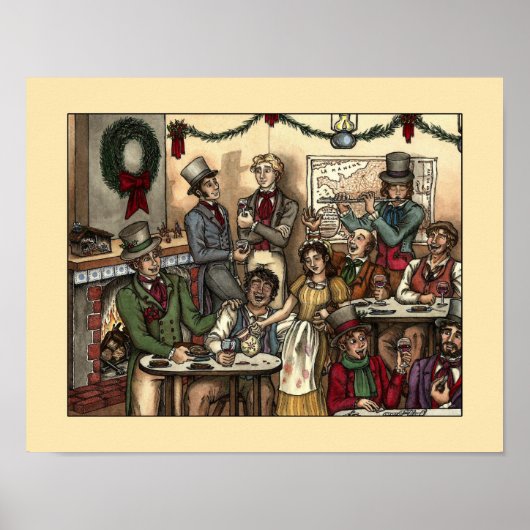 Les Misérables Love: Les Amis Kerstmis Poster (Voorkant)