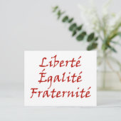 Les Misérables Love: Liberté, Égalité, Fraternité Briefkaart (Staand voorkant)