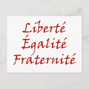 Les Misérables Love: Liberté, Égalité, Fraternité Briefkaart
