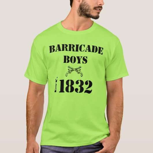 Les Miserables Love: Shirt van Barricade Boys (Voorkant)