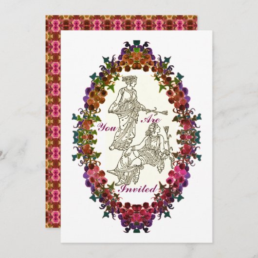 Les modes grecques antiques Invitation (Devant / Derrière)