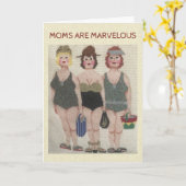 LES MOMS SONT UNE MAGNIFIQUE Carte de fête des mèr (Fleur jaune)