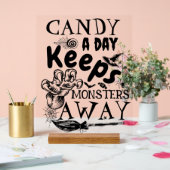 Les monstres de bonbons d'Halloween disent la fête (Mariage)