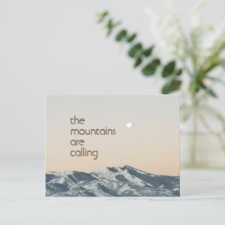 Les Montagnes Appelent Carte Postale Photo