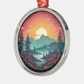 Les Montagnes Appelent Citation Ornement de Noël (Gauche)