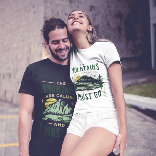 Les Montagnes Appelent Unisex T-Shirt