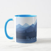 Les montagnes appellent Design Coffee Mug (Gauche)
