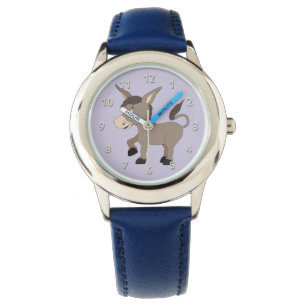 Les montres des enfants mignons d'âne