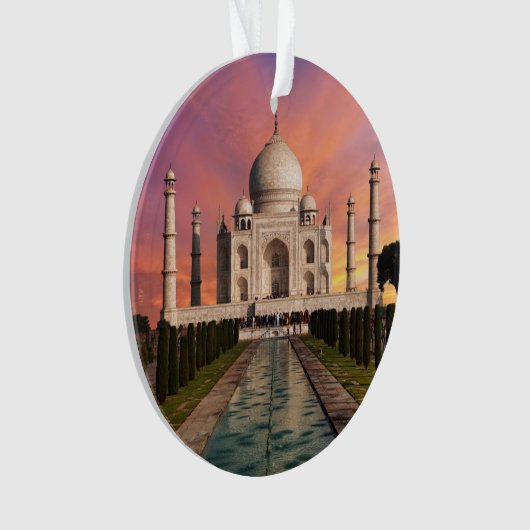 Les monuments | Vue colorée du Taj Mahal (devant)