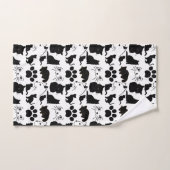 LES MOTIFS DE CHATS NOIRS (Serviette à main)