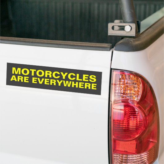 Les motocyclettes sont partout autocollant pare-ch (Sur camion)