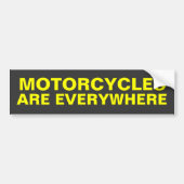 Les motocyclettes sont partout autocollant pare-ch (Devant)