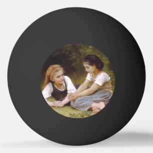 Les Noisettes: Jonge meisjes die hazelnoten verzam Pingpongballen