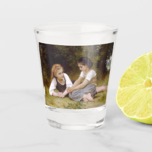 Les Noisettes: Jonge meisjes die hazelnoten verzam Shot Glas
