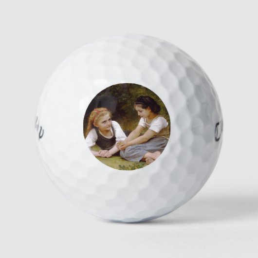 Les Noisettes: Jonge meisjes verzamelen hazelnoten Golfballen (Voorkant)