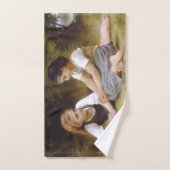 Les Noisettes : Les jeunes filles ramassent les no (Serviette à main)