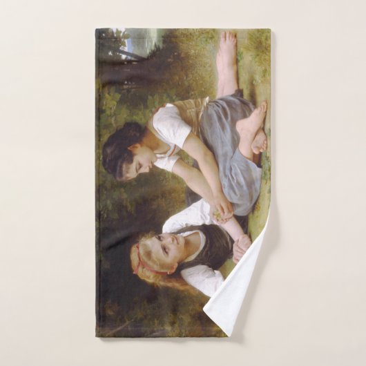 Les Noisettes : Les jeunes filles ramassent les no (Serviette à main)