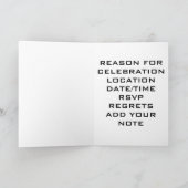 "LES NOMBREUSES RAISONS" INVITATION (Intérieur)