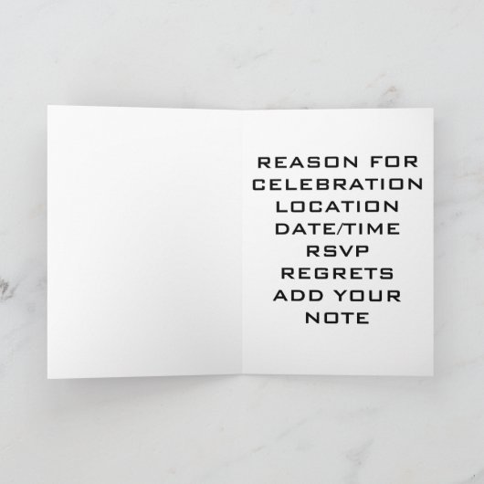 "LES NOMBREUSES RAISONS" INVITATION (Intérieur)