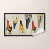 Les nombreux visages d'un ensemble de serviettes d (Serviette à main)