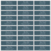 Les noms des invités de la Marine. étiquettes mari (Devant)