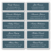 Les noms des invités de la Marine. étiquettes mari (Devant)