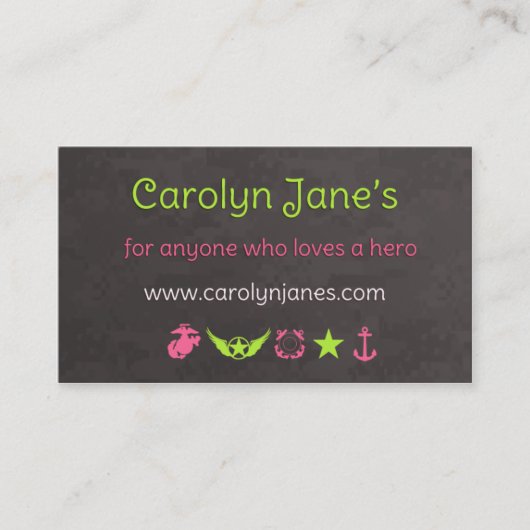 Les nouveaux cartes de visite de Carolyn (Devant)