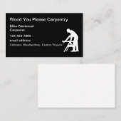 Les Nouveaux Cartes de visite De Menuiserie Pour L (Devant / Derrière)