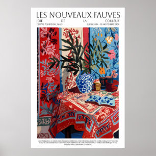 Les Nouveaux Fauves Floral Poster Print  Colorful
