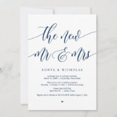 Les nouveaux M. et Mme, Faire-part de mariage de f (Devant)