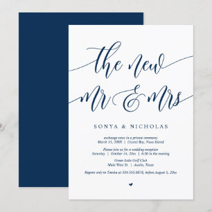 Les nouveaux M. et Mme, Faire-part de mariage de f