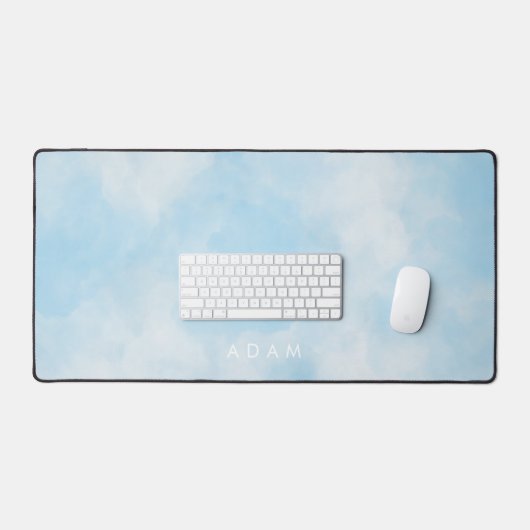 Les nuages Abstraits Pastel Blue Sky Personnalisen (Clavier et souris)
