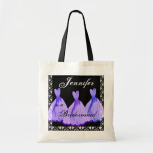 Les NUANCES du ridesmaid POURPRE habille le sac