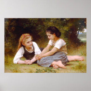 Les Nutcueilleurs 1882 William Bouguereau Poster