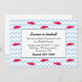 Les océans des Invitations de la Fête de l'mariée (Devant / Derrière)