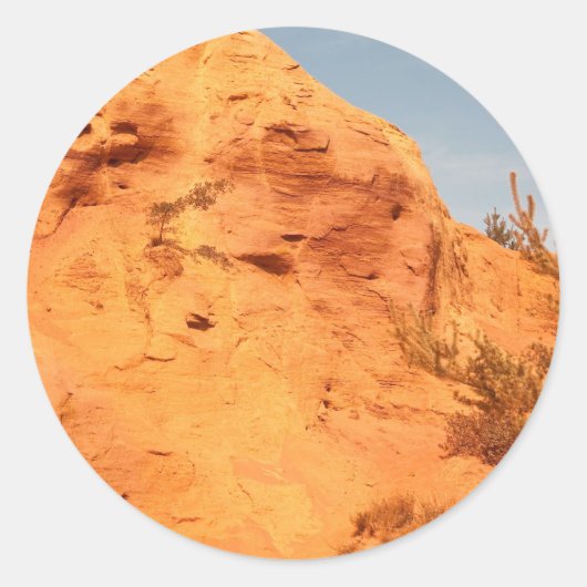 Les Ocres du Roussillon Ronde Sticker (Voorkant)